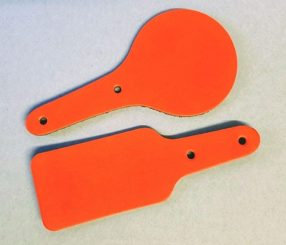 Key Fob - Rectangular - Fluor.Orange